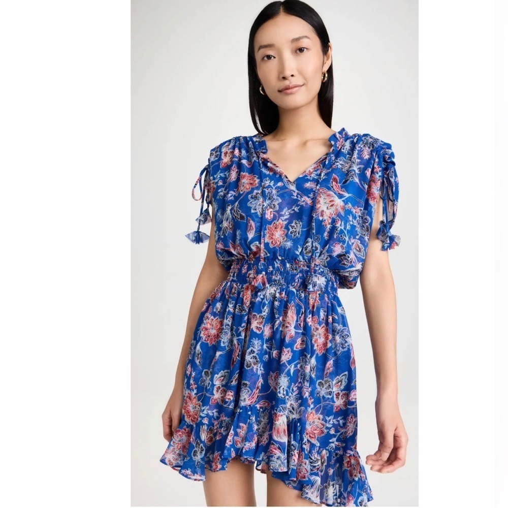 MISA Los Angeles Dominique Dress in Sireneuse Floral Ruffle Mini